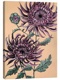 Canvas print Aster on Beige - Maria Tuzhilkina