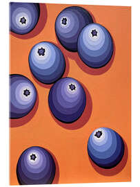 Acrylic print Blueberry - Maria Tuzhilkina