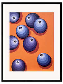 Impresión de arte enmarcada Blueberry