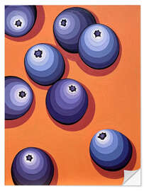 Sticker mural Blueberry