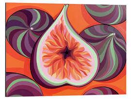 Aluminiumsbilde Fig on Orange