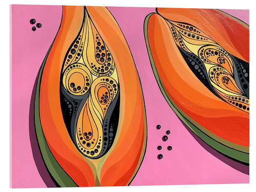 Stampa su vetro acrilico Orange Papaya