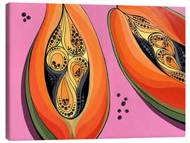 Tableau sur toile Orange Papaya - Maria Tuzhilkina