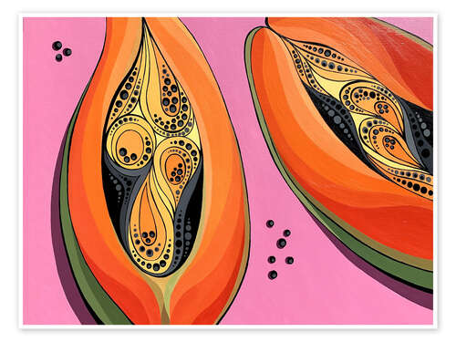 Poster Orange Papaya