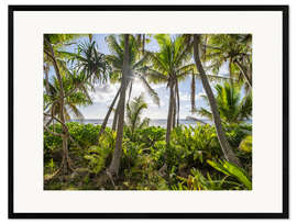 Gerahmter Kunstdruck Grüner Dschungel