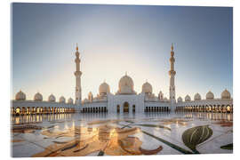 Acrylic print Sheikh Zayed Mosque in Abu Dhabi, United Arab Emirates - Dieter Meyrl