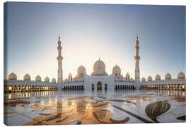 Canvas print Sheikh Zayed Mosque in Abu Dhabi, United Arab Emirates - Dieter Meyrl