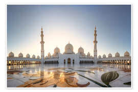 Wall print Sheikh Zayed Mosque in Abu Dhabi, United Arab Emirates - Dieter Meyrl