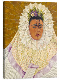 Canvas print Self-portrait as Tehuana or Diego in my thoughts, 1943 - Frida Kahlo