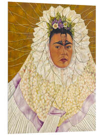 Hartschaumbild Selbstporträt als Tehuana oder Diego in meinen Gedanken