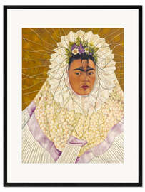 Gerahmter Kunstdruck Selbstporträt als Tehuana oder Diego in meinen Gedanken