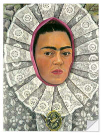 Vinilo para la pared Autorretrato como Tehuana