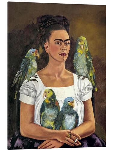 Acrylic print Me and My Parrots, 1941