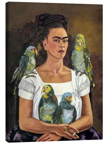 Canvas print Me and My Parrots, 1941