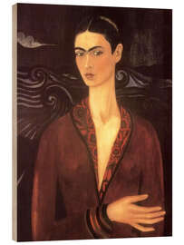 Puutaulu Self-portrait in a velvet dress, 1926