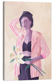 Quadro em tela Lilly in a Jacket - Goed Blauw