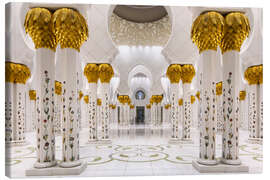 Obraz na płótnie Interior of the Sheikh Zayed Mosque in Abu Dhabi - Dieter Meyrl