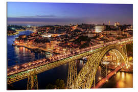 Cuadro de aluminio Sunset over Ponte Luis, Porto, Portugal - Achim Thomae