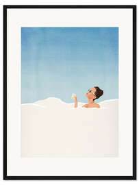 Gerahmter Kunstdruck Schaumbad