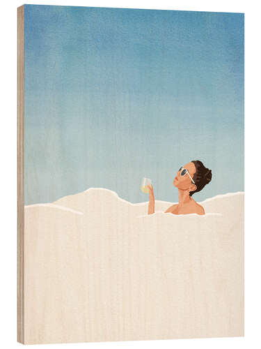 Trätavla Bubblebath