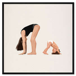 Gerahmter Kunstdruck Mutter und Tochter II