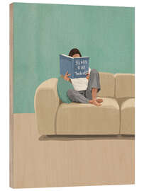 Tableau en bois 365 Ways To Say FO - Giselle Dekel