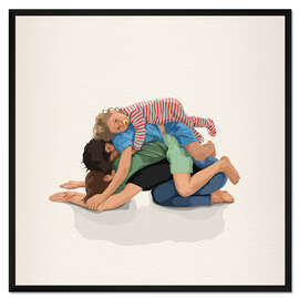 Gerahmter Kunstdruck Original Childpose