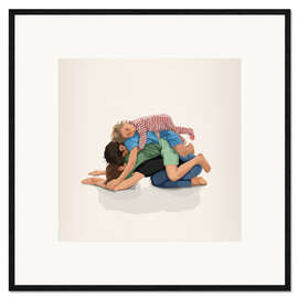 Gerahmter Kunstdruck Original Childpose