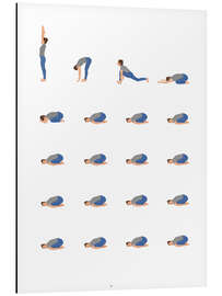 Aluminiumsbilde Yoga Routine