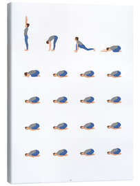 Canvas print Yoga Routine