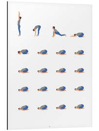Magnettafel Yoga Routine