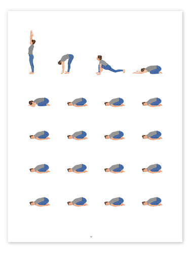 Póster Yoga Routine