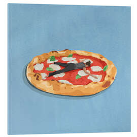 Cuadro de metacrilato Pizza Girl - Giselle Dekel