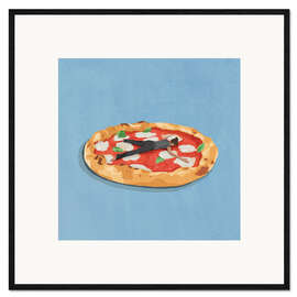 Impresión de arte enmarcada Pizza Girl
