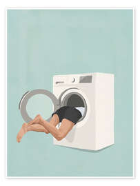 Wall print Laundry Quest - Giselle Dekel