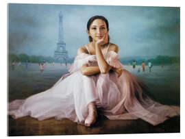 Acrylic print Ballerina and the Eiffel Tower - Yoo Choong Yeul