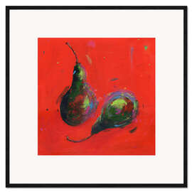 Impression artistique encadrée Poires