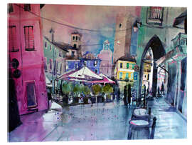 Akrylglastavla Bassano del Grappa, Piazza Terraglio - Johann Pickl