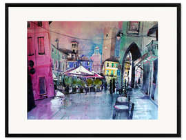 Gerahmter Kunstdruck Bassano del Grappa, Piazza Terraglio