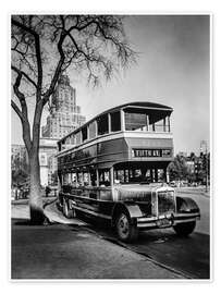 Wandbild Fifth Avenue Bus, Washington Square, Manhattan, 1936 - Christian Müringer