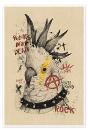 Poster Punks not dead - Mike Koubou