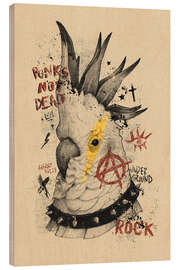 Holzbild Punks not dead