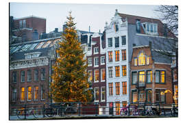 Alubild Weihnachtsbaum in Amsterdam