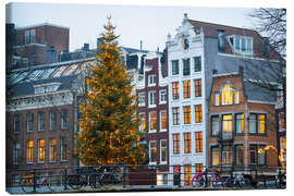 Canvas print Christmas tree in Amsterdam - George Pachantouris