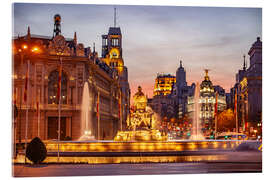 Acrylic print Cibeles Square, Madrid - Peter Schickert