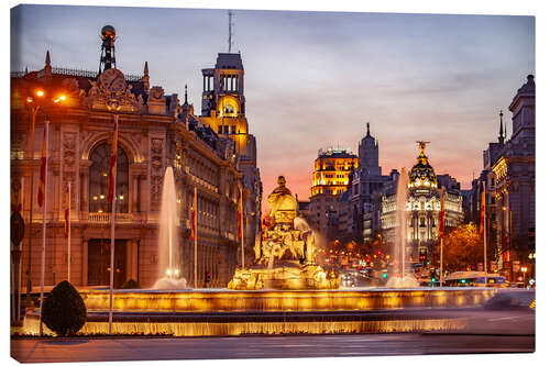 Leinwandbild Plaza de Cibeles, Madrid