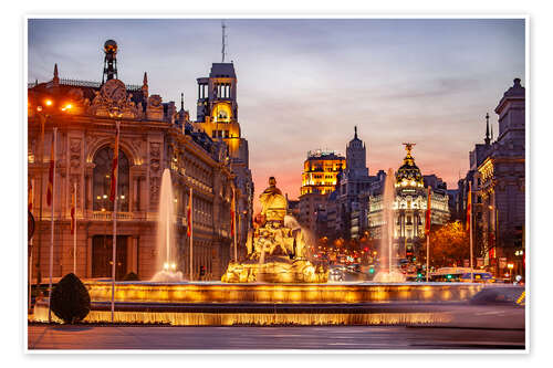 Poster Cibeles Square, Madrid