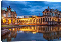 Canvas print Dresden Zwinger at night - Peter Schickert