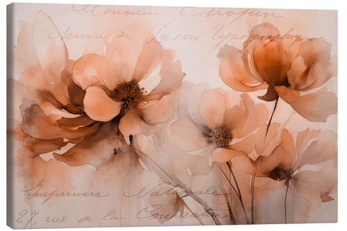 Stampa su tela Dreamy Flowers