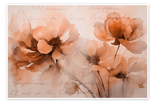 Poster Dreamy Flowers